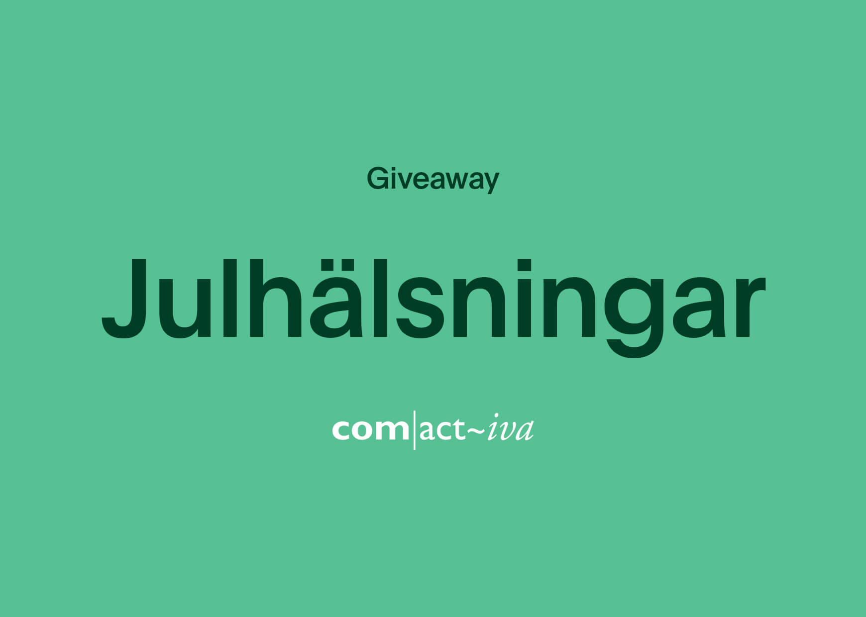 Comactiva_Giveaway_Julhälsningar