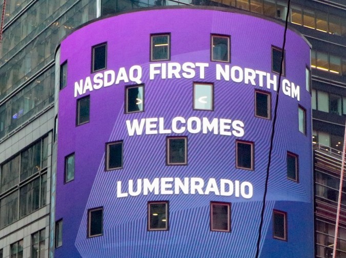 Lumenradio Nasdaq Comactiva Stockholm